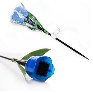 Светильник светодиодный садовый на солнечной батарее СОЛАР USL-C-454/PT305 BLUE TULIP - фото 6