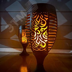 Светильник садовый USL-S-182/PM720 TORCH на солнечной батарее Факел. Свечение ''эффект пламени''. 1хАА Ni-Mh аккумулятор в/к. IP44 - фото 5