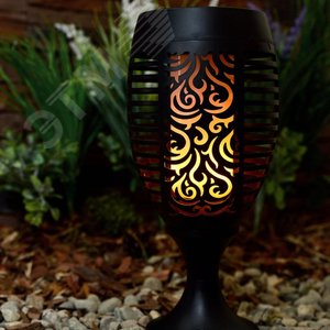 Светильник светодиодный садовый USL-S-183/PM490 SMALL TORCH на солнечной батарее Фонарь IP44 Свет эффект пламени - фото 6