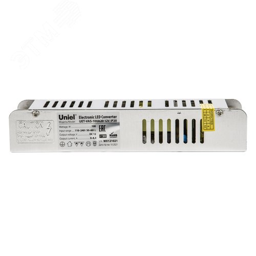 Блок питания 100Вт 12В Металлический корпус UET-VAS-100A20 12V IP20 - фото 3