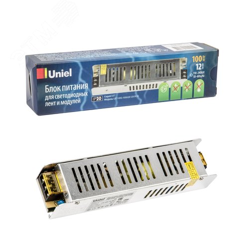 Блок питания 100Вт 12В Металлический корпус UET-VAS-100A20 12V IP20 - фото 5