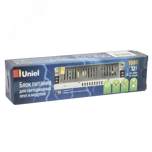 Блок питания 100Вт 12В Металлический корпус UET-VAS-100A20 12V IP20 - фото 4