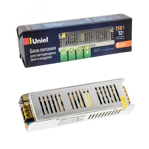 Блок питания 150Вт 12В Металлический корпус UET-VAS-150A20 12V IP20 - фото 5