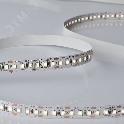 Лента гибкая светодиодная на самоклеящейся основе. ULS-M14-2835-168LED/m-10мм-IP20-DC12V-14W/m-5м-4000K PROFI Катушка 5м. в герметичной упаковке. (4000К) - фото 4