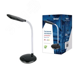 Светильник настольный 7W Механический выключатель TLD-561 Black/LED/450Lm/4500K Черный - фото 1