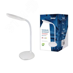 Изображение товара Светильник настольный 7W Механический выключатель TLD-561 White/LED/450Лм/4500K белый (шт)