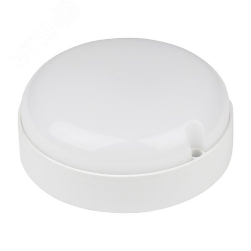 Светильник светодиодный влагозащищенный круг белый свет 4000K 135 мм диаметр белый корпус Volpe - фото 2