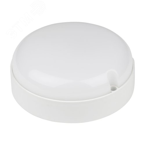 Светильник светодиодный влагозащищенный круг дневной свет 6500K 135 мм диаметр белый корпус ТМ Volpe - фото 2