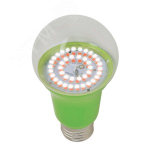 Лампа светодиодная для растений. LED-A60-15W/SPSB/E27/CL PLP30GR Форма A, прозрачная. Спектр для рассады и цветения. Картон. ТМ UL-00004582 Uniel - 2
