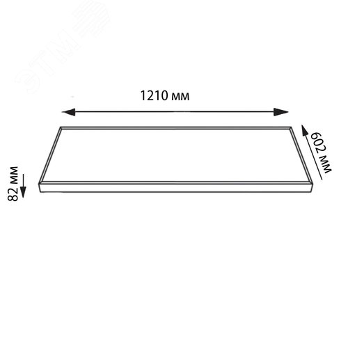 Светильник светодиодный потолочный универсальный. Белый свет (4000K). 10300Лм. ULP-60120 72W/4000К IP40 UNIVERSAL WHITE Корпус белый. В комплекте с источником питания - фото 6