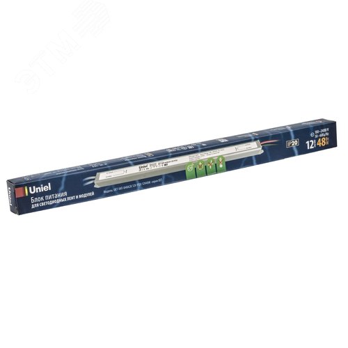 Блок питания ультратонкий 48Вт 12В Металлический корпус UET-VAT-048A20 12V IP20 - фото 4