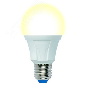 PLP01WH Лампа светодиодная. Форма «А», матовая. Серия Яркая. Теплый белый свет (3000K). Картон. ТМ . LED-A60 16W/3000K/E27/FR Uniel - 2