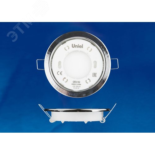Светильник ультркий встраиваемый GX53/H2 CHROME 10 PROM в составе набора из 10 шт. корпус хром - фото 3