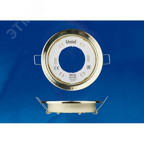 Светильник ультратонкий встраиваемый в составе    набора из 10шт GX53/H2 GOLD 10 PROM Корпус золото Картон UL-00005053 Uniel UL-00005053 Uniel - фото 3