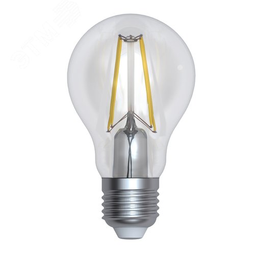 Лампа светодиодная диммируемая LED-A60-12W/3000K/E27/CL/DIM GLA01TR форма А, прозрачная Air теплый (3000K) картон - фото 2