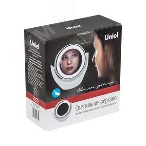 Светильник настольный — зеркало На батарейках 3AA(не в/к) Сенсорный выключатель TLD-592 White/LED/13Lm/6000K/3АА Белый - фото 6