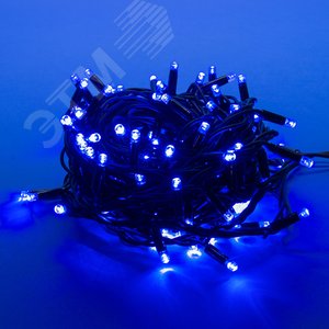 Гирлянда светодиодная с контроллером 10 м ULD-S1000-120/DBA BLUE IP67 120 светодиодов синий свет черный провод - фото 2