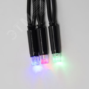 Гирлянда светодиодная с контроллером 10 м 120 светодиодов разноцветный свет, черный провод ULD-S1000-120/DBA MULTI IP67 - фото 2