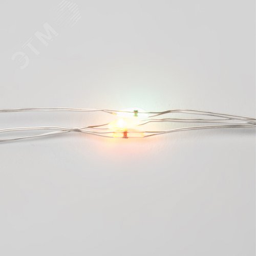 Гирлянда светодиодная на батарейках 2AA не в/к Роса 5 м 50 светодиодов Разноцветный свет Провод медный ULD-S0500-050/SCB/2AA MULTI IP20 DEW - фото 5