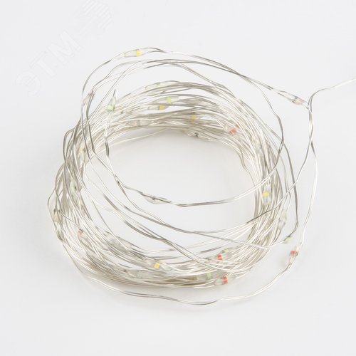 Изображение товара Гирлянда светодиодная на батарейках 2AA не в/к Роса 5 м 50 светодиодов Разноцветный свет Провод медный ULD-S0500-050/SCB/2AA MULTI IP20 DEW (шт)