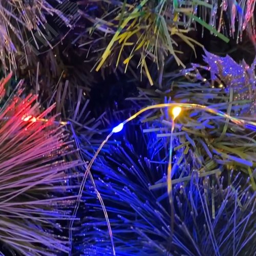 Гирлянда светодиодная на батарейках 2AA не в/к Роса 5 м 50 светодиодов Разноцветный свет Провод медный ULD-S0500-050/SCB/2AA MULTI IP20 DEW - фото 10