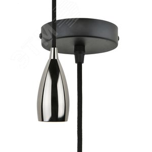 Патрон декоративный DLC-T-S32/E27 TS/1M/BL PEARL BLACK Techno с проводом (1м) и креплением Материал алюминий Цвет черный жемчуг - фото 2
