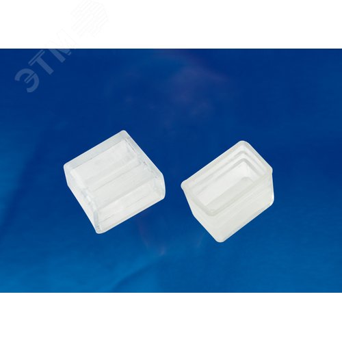 Зажим заглушка изолирующий для светодиодных лент RGB NEON 220 В 8x16мм прозрачный цвет UCW-N22 CLEAR 025 POLYBAG 1 уп – 25 шт - фото 2