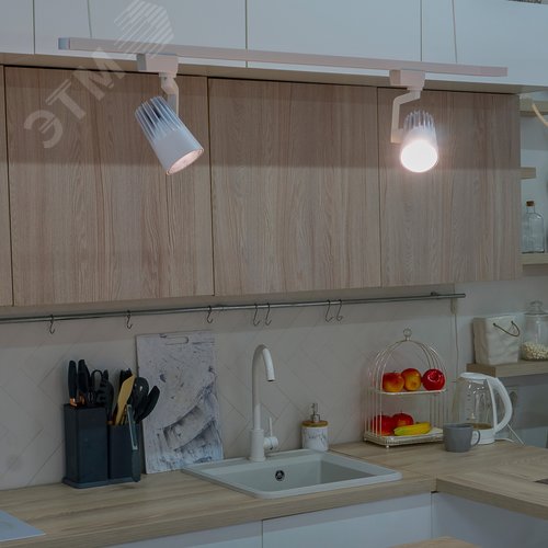 Светильник-прожектор ULB-Q274 30W/4000К WHITE светодиодный трековый 3000 Лм Белый свет (4000К) Корпус белый ТМ Volpe - фото 7