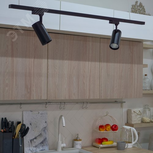 Светильник-прожектор ULB-Q276 25W/3000К BLACK светодиодный трековый 2200 Лм Теплый белый свет (3000К) Корпус черный ТМ Volpe - фото 6