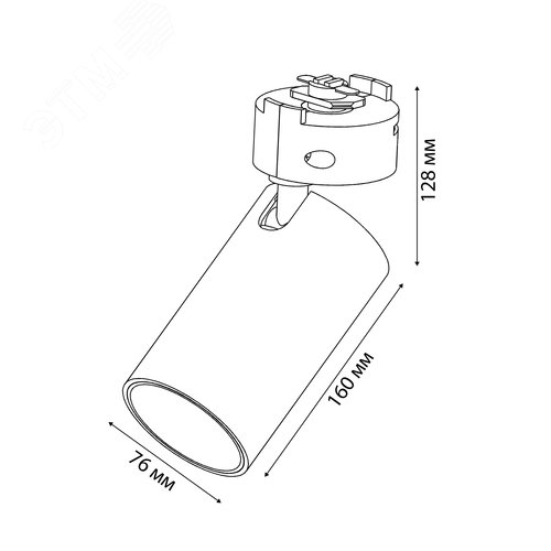 Светильник-прожектор светодиодный трековый ULB-Q276 32W-3000К WHITE 3000 Лм Теплый 3000К Корпус белый - фото 5