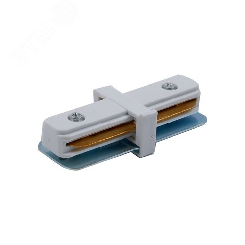 Соединитель для 2-х шинопроводов типа G, прямой внутренний. Однофазный.UBX-Q122 G11 WHITE 1 POLYBAG белый - фото 4