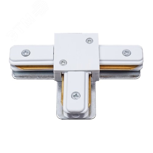 Соединитель для шинопроводов типа G Т-образный Однофазный Белый ТМ Volpe UBX-Q122 G31 WHITE 1 POLYBAG - фото 1