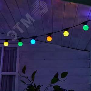 Гирлянда Белт-Лайт, 20 м + 1,5 м сетевой шнур UDL-K111 80/E27/20M IP65 BLACK BELT-LIGHT 80 патронов E27 шаг 25 см - фото 4