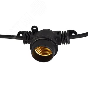 Гирлянда Белт-Лайт UDL-K120 200/E27/100M IP65 BLACK BELT-LIGHT 100 м + 1,5 м сетевой шнур 200 патронов E27 шаг 50 см черная - фото 3