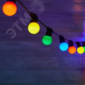 Гирлянда Белт-Лайт UDL-K120 200/E27/100M IP65 BLACK BELT-LIGHT 100 м + 1,5 м сетевой шнур 200 патронов E27 шаг 50 см черная - фото 6