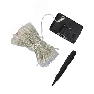 Занавес садовый на солнечной батарее USL-S-131/PT1515 WARM WHITE CURTAIN 192 светодиода Теплый белый свет 1хАА Ni-Mh аккумулятор в/к IP44 - фото 2