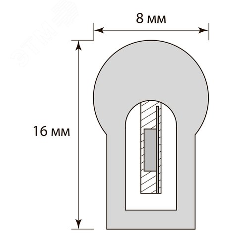 Комплект светодиодной ленты 10 м. IP67. ULS-N21 10M/6500K/1.5м IP67 RRP80C00 Дневной (6500K). Cетевой шнур 1,5 м - фото 6
