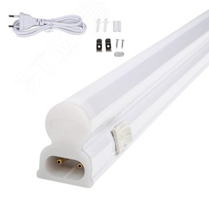 Светильник линейный светодиодный (аналог Т5), 220 В, с выключателем ULI-Q150 14W/4000K IP40 WHITE, кабель и крепление в комплекте, белый свет (4000K), корпус белый TM Volpe - фото 5