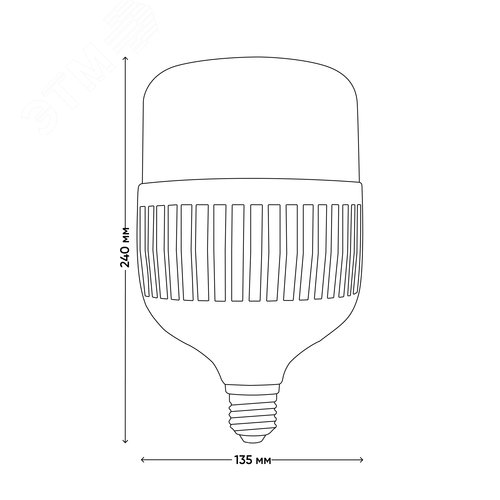 Лампа светодиодная матовая LED-M80-80W/6500K/E27/FR/NR Norma Дневной 6500K - фото 2