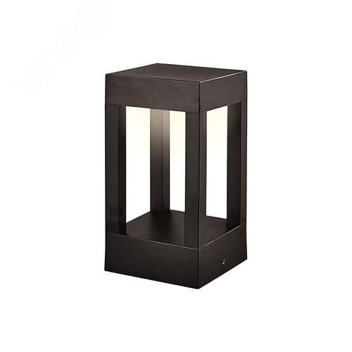 Светильник светодиодный уличный. Архитектурный напольный. ULU-T03A-10W/3000K IP65 BLACK Теплый белый свет (3000K). Корпус серый. - фото 2