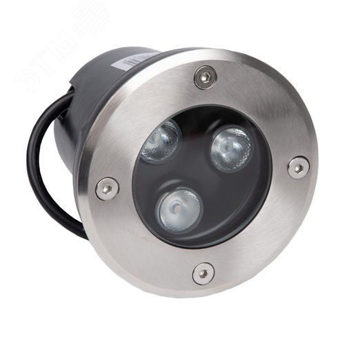 Светильник светодиодный уличный. Архитектурный встраиваемый. Зеленый свет. Корпус серый. ULU-B10A-3W/GREEN IP67 GREY - фото 2