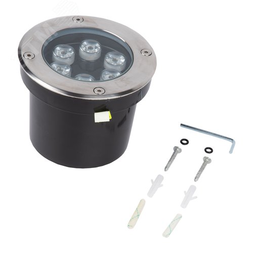 Светильник светодиодный уличный. ULU-B11A-6W/RGB IP67 GREY Архитектурный встраиваемый. RGB свет. Корпус серый - фото 4