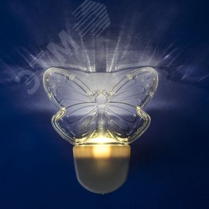 Светильник-ночник- Бабочка DTL-315 Без выключателя Тип свечения — теплый белый Белый UL-00007049 Uniel - 3