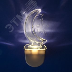 Светильник-ночник-Месяц DTL-315 Без выключателя Тип свечения — теплый белый Белый - фото 3