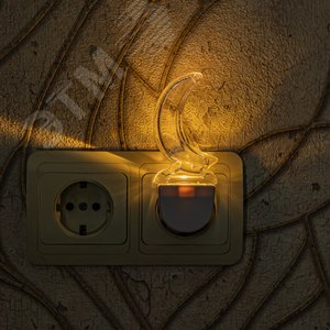 Светильник-ночник-Месяц DTL-315 Без выключателя Тип свечения — теплый белый Белый - фото 6