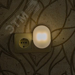 Светильник-ночник- Овал DTL-316 С фотосенсором (день-ночь) Белый - фото 6