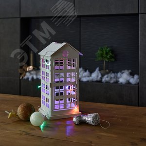 Гирлянда светодиодная на батарейках 2AA не в/к 15 м 10 светодиодов Разноцветный свет прозрачный провод ULD-S0150-010/STB/2AA MULTI IP20TM - фото 4