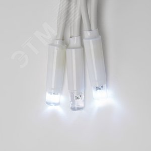 Гирлянда светодиодная со статическим свечением 10м Соединяемая 120 светодиодов Белый свет Провод белый ULD-S1000-120/SWK WHITE IP67 - фото 3