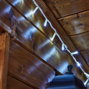 Гирлянда светодиодная со статическим свечением 10м Соединяемая 120 светодиодов Белый свет Провод белый ULD-S1000-120/SWK WHITE IP67 - фото 5