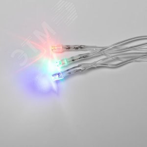 Сетка светодиодная с эффектом мерцания 1.5х1.5м соединямая 96 светодиодов разноцветный свет прозрачный провод ULD-N1515-96/TTK MULTI IP44 - фото 5